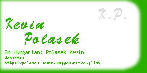 kevin polasek business card